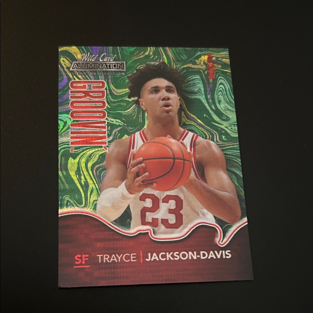 Trayce Jackson-Davis Basketball Card - Green Holographic Groove Insert